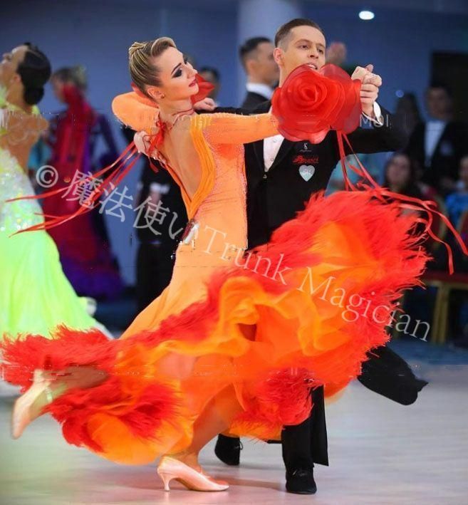 新品未使用】フリルフロート 花 社交ダンス モダンダンス オーダー