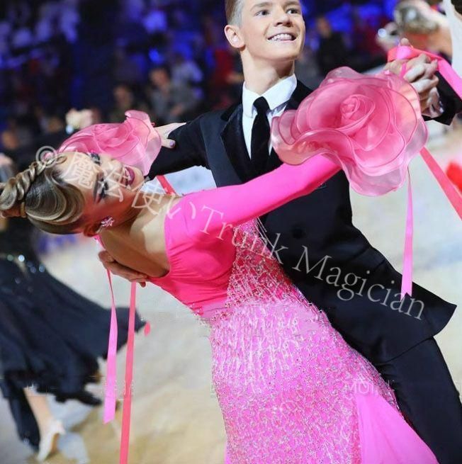 新品未使用】フリルフロート 花 社交ダンス モダンダンス オーダー