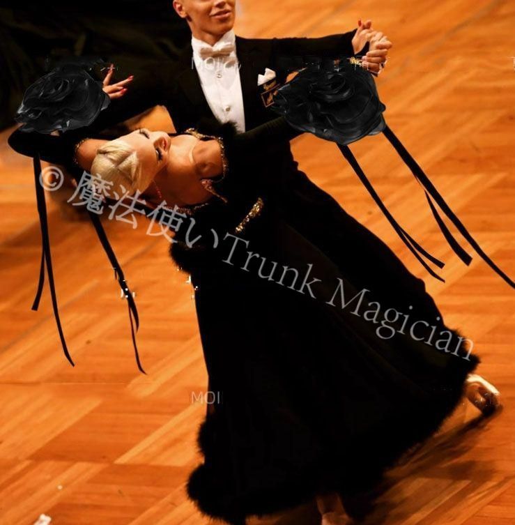 新品未使用】フリルフロート 花 社交ダンス モダンダンス オーダー