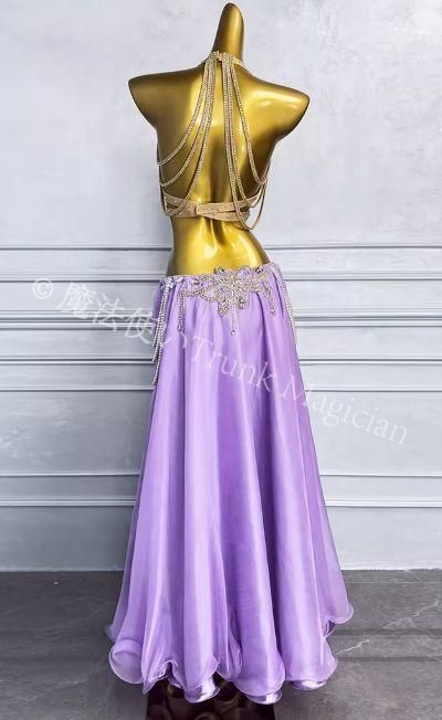 ベリーダンス衣装 パール トップス スカート 光沢 オーダーメイド