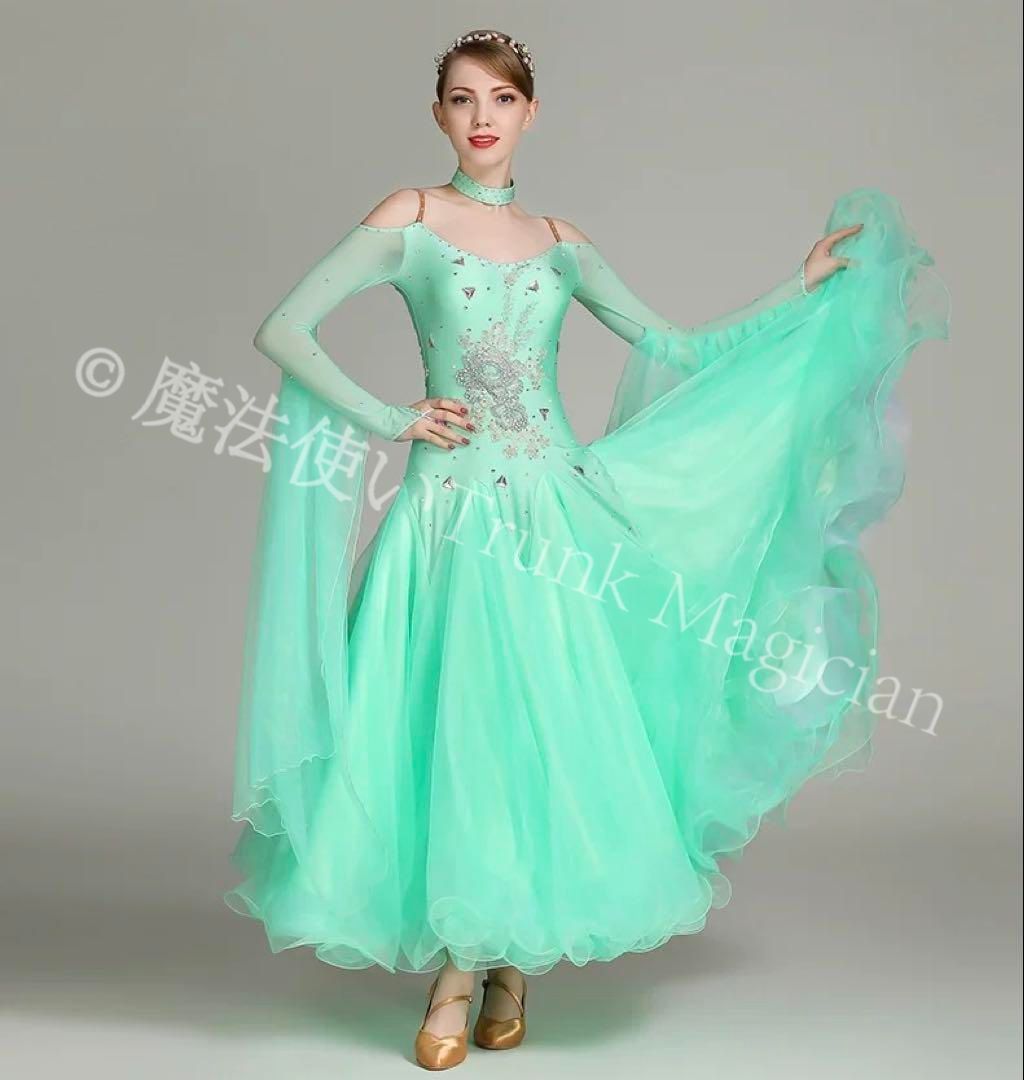 新品未使用】20スタンダードドレス?競技会や発表会、デモやダンス