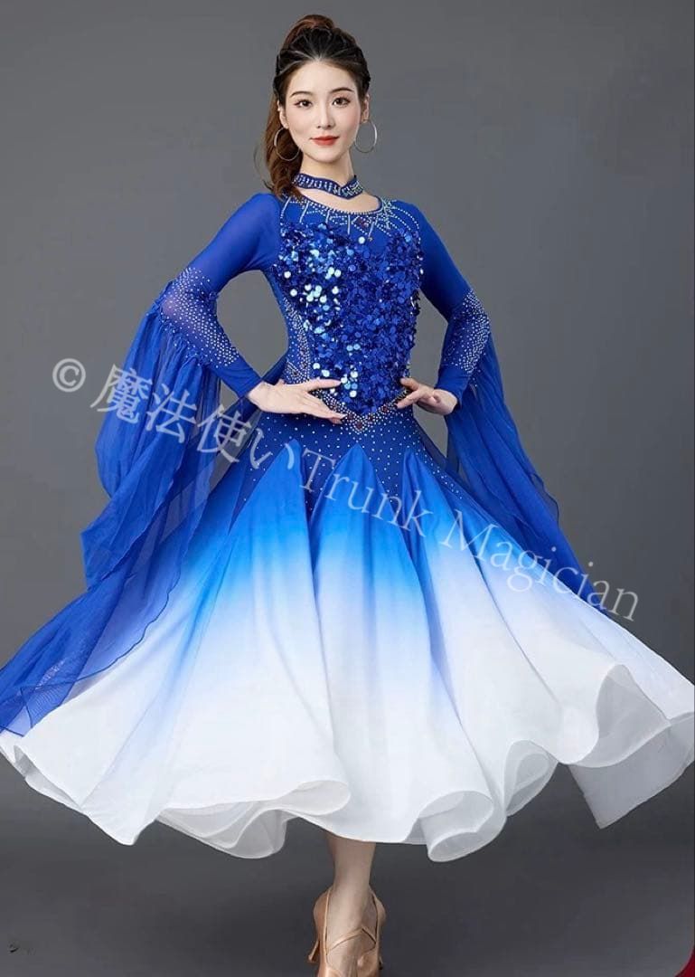 新品未使用】輝くスタンダードドレス スパンコールでキラキラ華やか