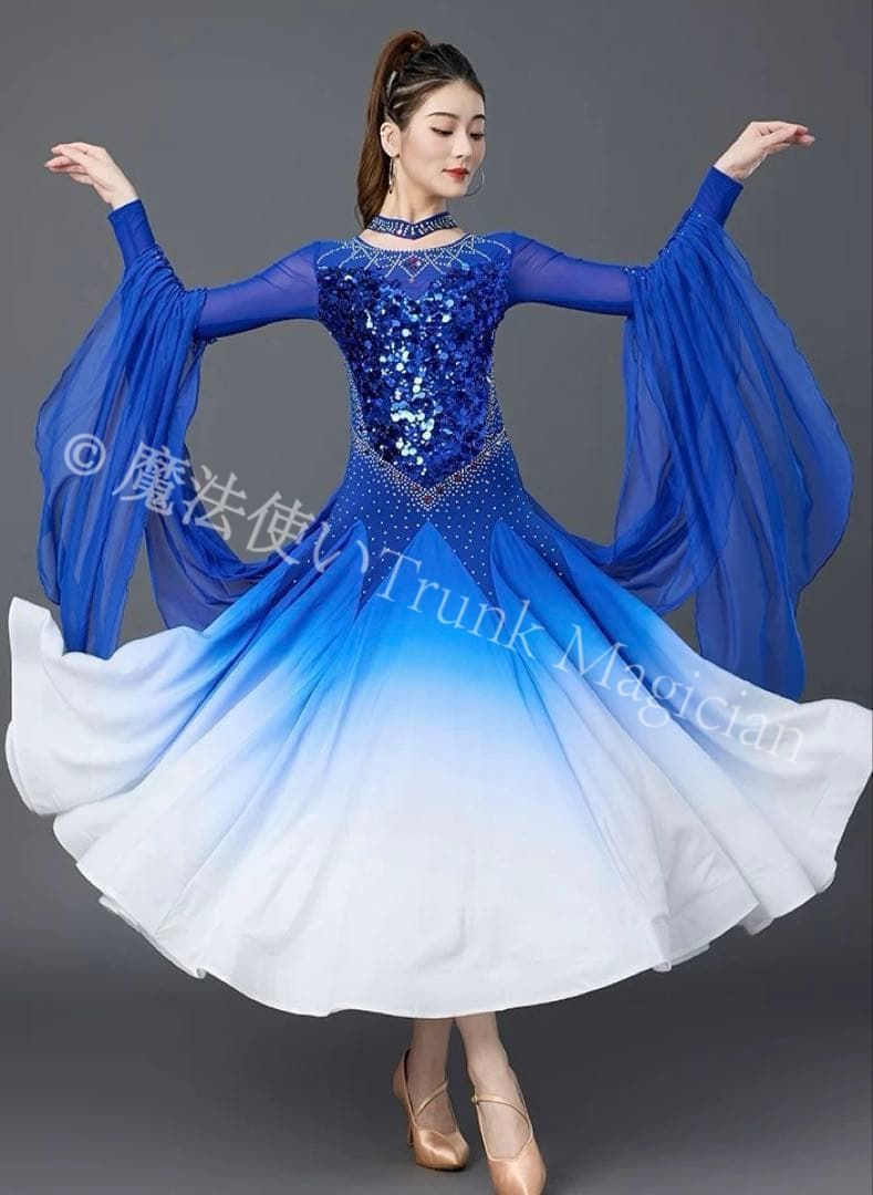 新品未使用】輝くスタンダードドレス スパンコールでキラキラ華やか