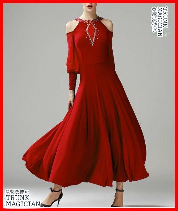 社交ダンス衣装 ドレス ストーン オーダーメイド