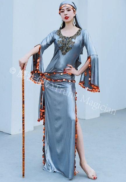 新品未使用】ベリーダンス衣装サイーディ サーディドレス ピンク