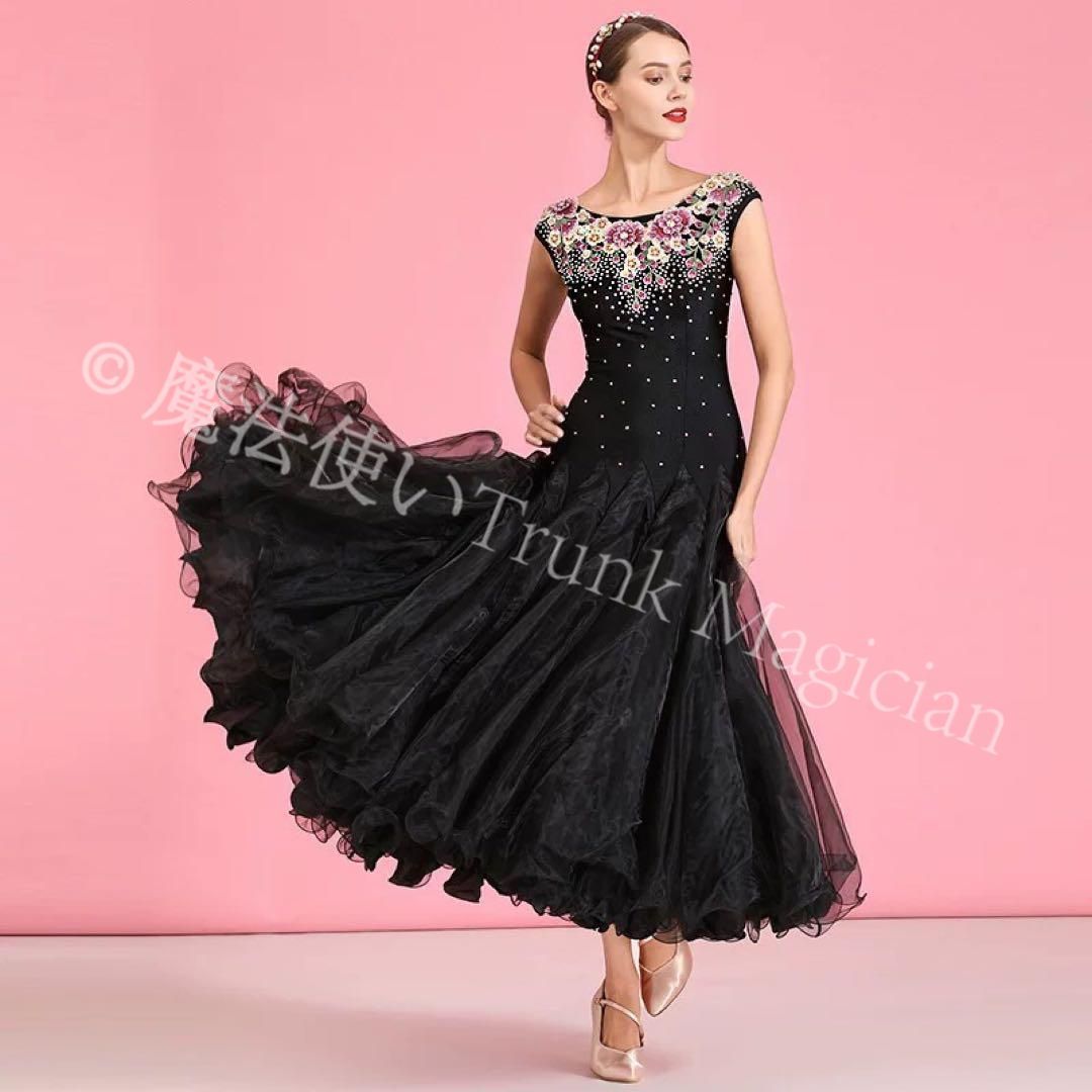 20練習着に最適 華やかストーン付き ドレス ファスナーで着脱ラクラク