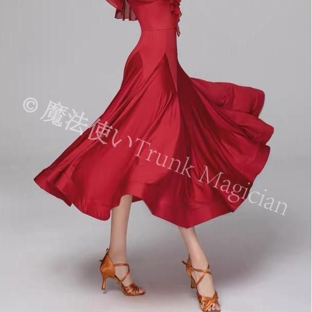 新品未使用】社交ダンスドレス ラテンドレス 競技 スタンダードドレス