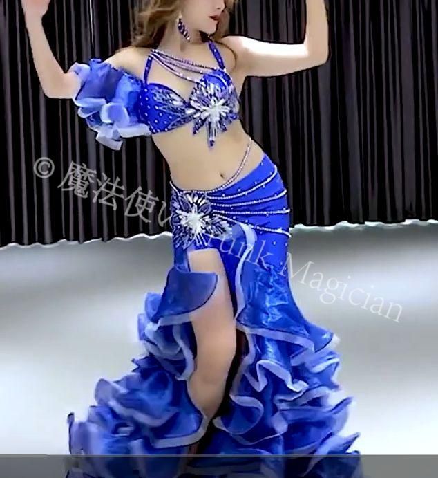ベリーダンス衣装 トップスブラ スカート インナーパンツ付 オーダーメイド
