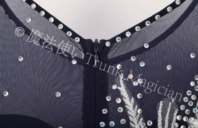 後ろファスナーあり