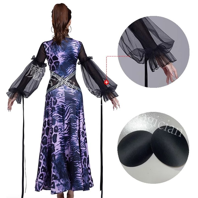 社交ダンスドレス ラテンドレス レースフレア袖 デモ用 ルンバ　オーダーメイド 社交ダンスドレス ラテンドレス デモ用 ルンバ 色変更可 オーダー