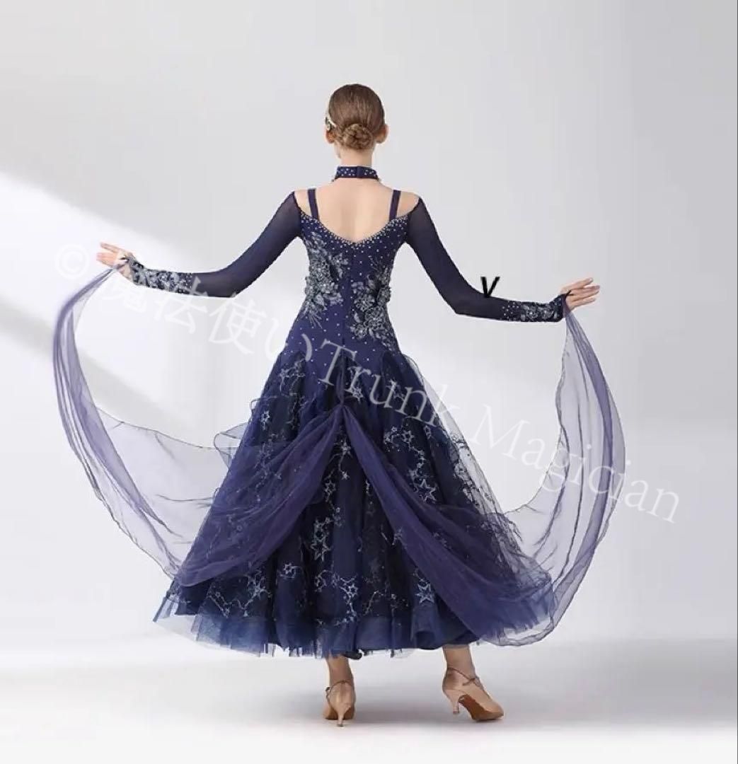 新品未使用】競技会にも最適！フロート付き豪華スタンダードドレス