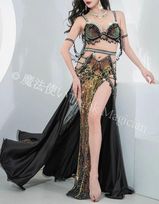 ベリーダンス衣装 セットアップ ブラスカート オーダーメイド