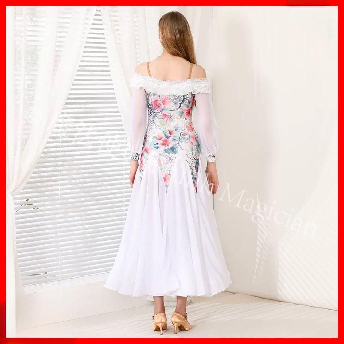 花柄 ワンピースダンスパーティーにも最適練習着にも