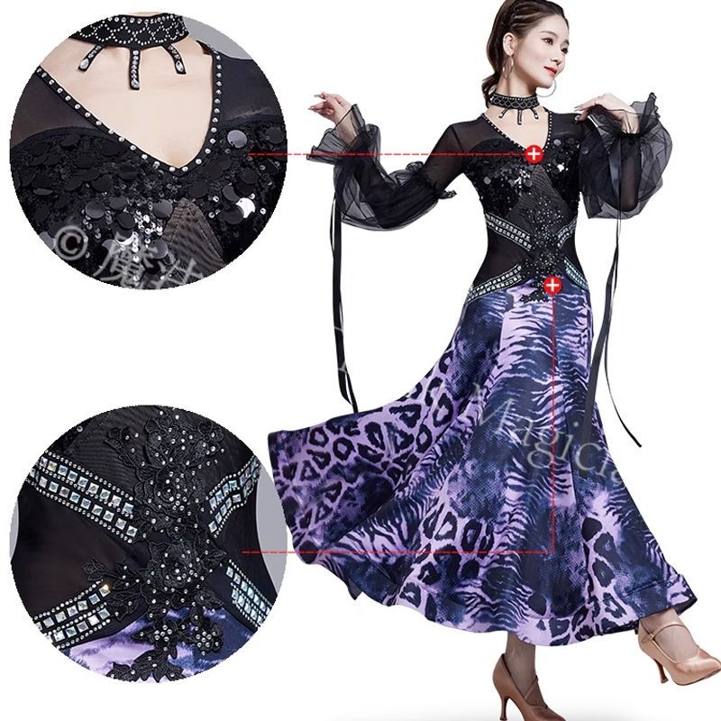 新品未使用】新品未使用社交ダンスドレス ラテンドレス 競技 デモ用