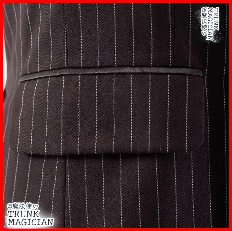 新品未使用】社交ダンス チャコット メンズベスト ストライフ ブラック