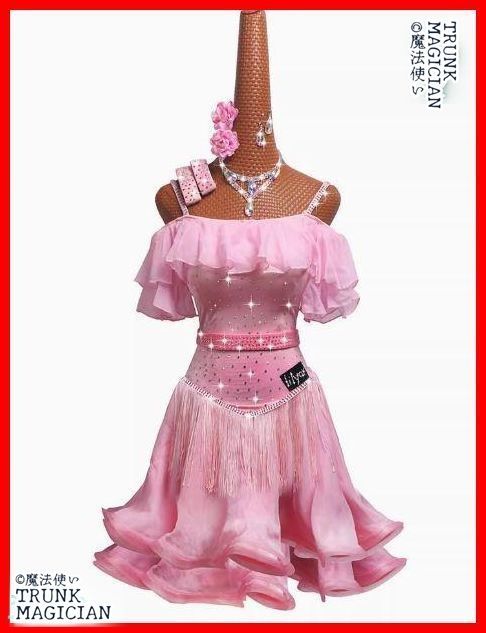 ラテンドレス ダンス ワンピース フリンジ ストーン オーダーメイド