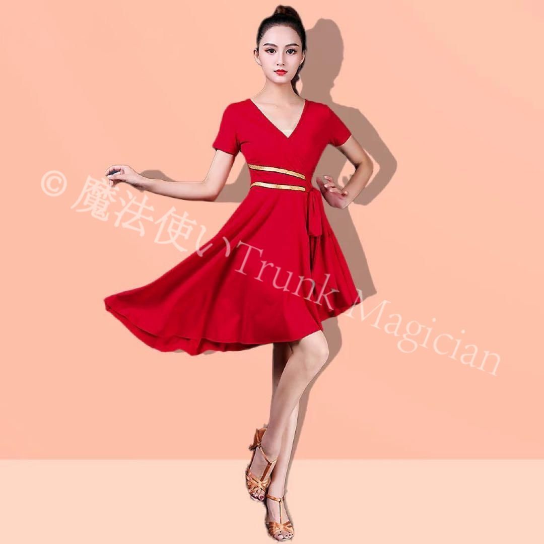 20ラテン向け練習着 フィット感抜群のダンス練習着 ワンピースタイプ