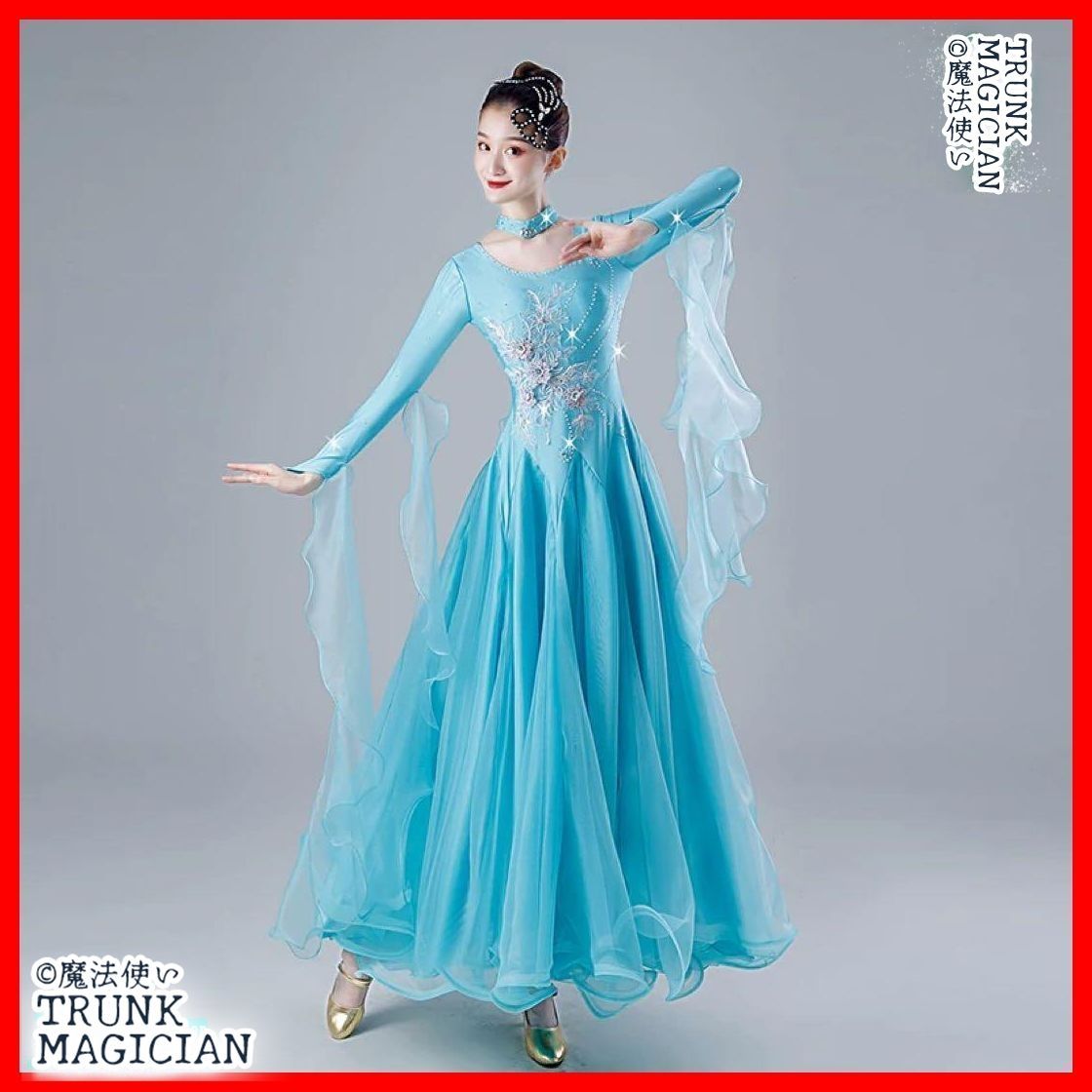 全新 華やか ドレス ダンスパーティーやデモ 発表会に