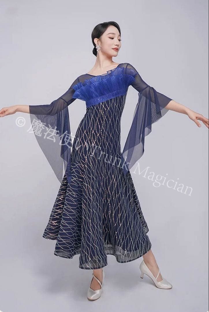 キラキラスパンコールワンピース ダンスパーティーや練習着にも最適