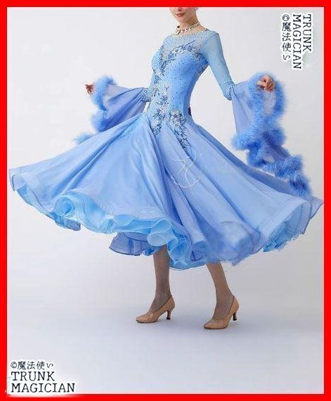 オーダーメイド 社交ダンス衣装 ドレス フロート付