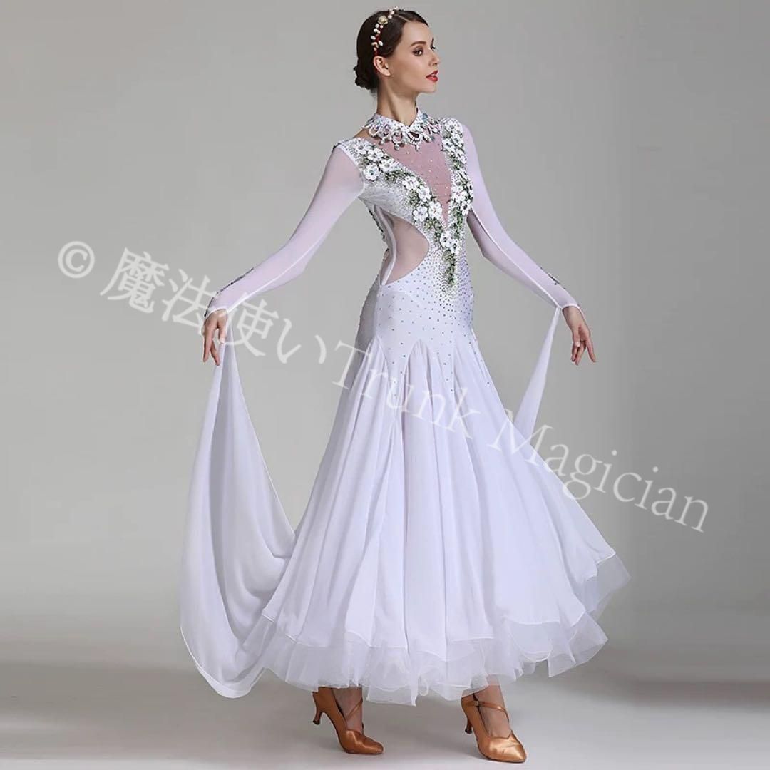 大人気❤️スタンダードドレス✨スパンコールがダンスパーティーやデモに最適！ 新品未使用】20スタンダードドレス?発表会やダンスパーティーデモに