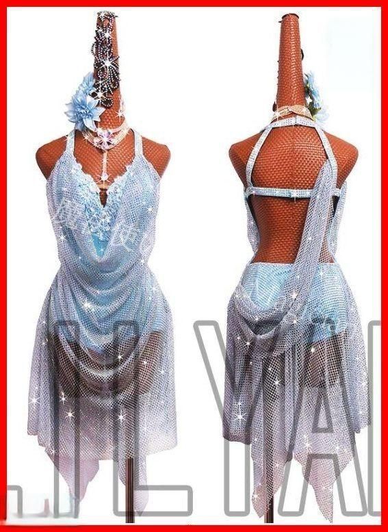 ラテンワンピースドレス 社交ダンス衣装 オーダーメイド