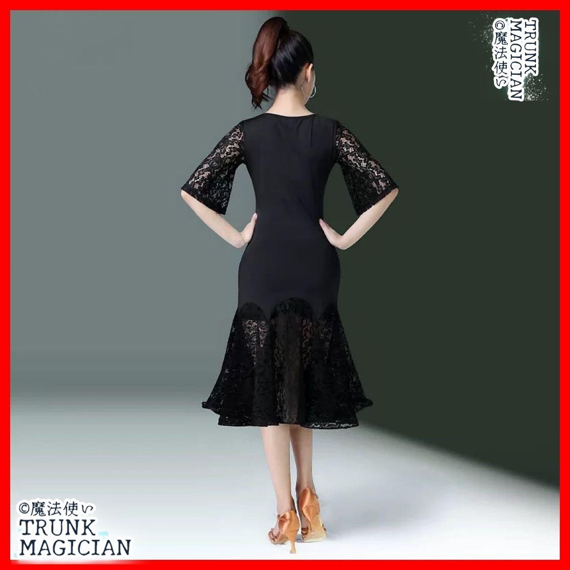  全新 ラテン兼用練習着 ワンピースタイプ レッスンウェア 社交ダンス