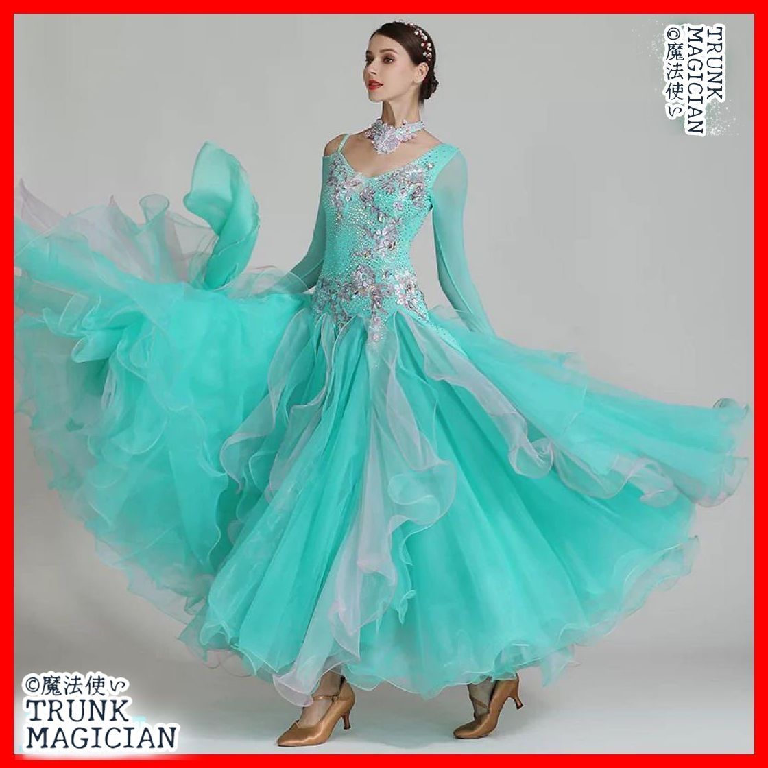 全新 ドレスダンスパーティや 発表会 競技会 デモにも