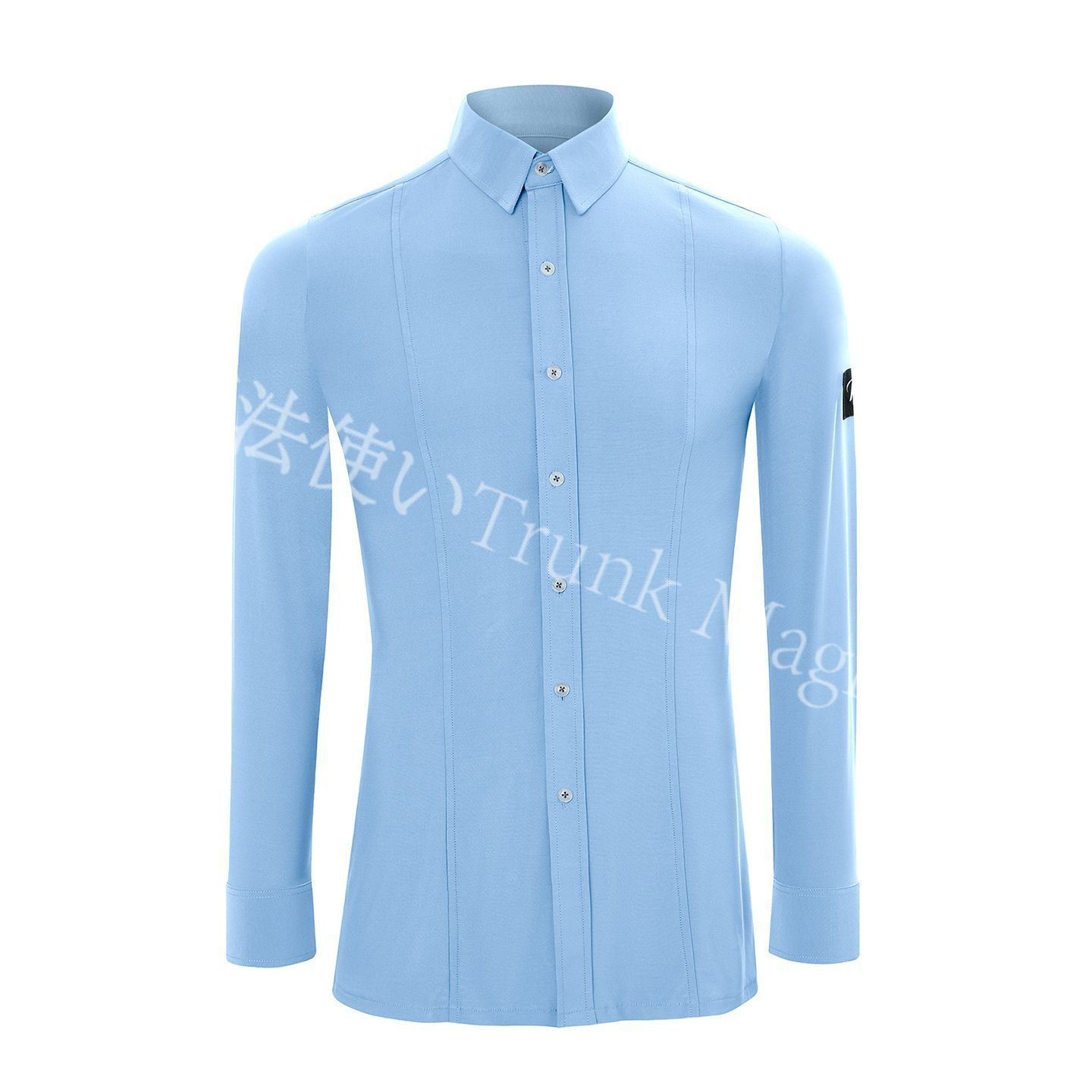 社交ダンス用 モダンダンス シャツ 長袖 メンズ 伸縮素材 高品質ステージ衣装 水晶麻風 光沢素材 XS～XXXLサイズ