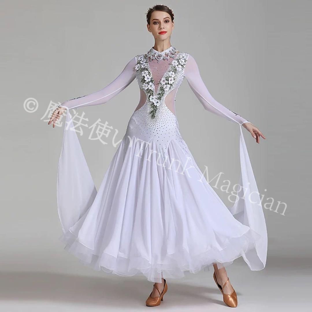 スタンダードドレス✨発表会やダンスパーティーデモにぴったり！ 新品未使用】20スタンダードドレス?発表会やダンスパーティーデモに