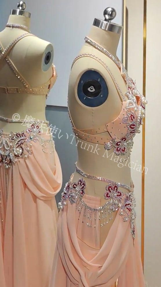 ブラスカート 薄ピンク