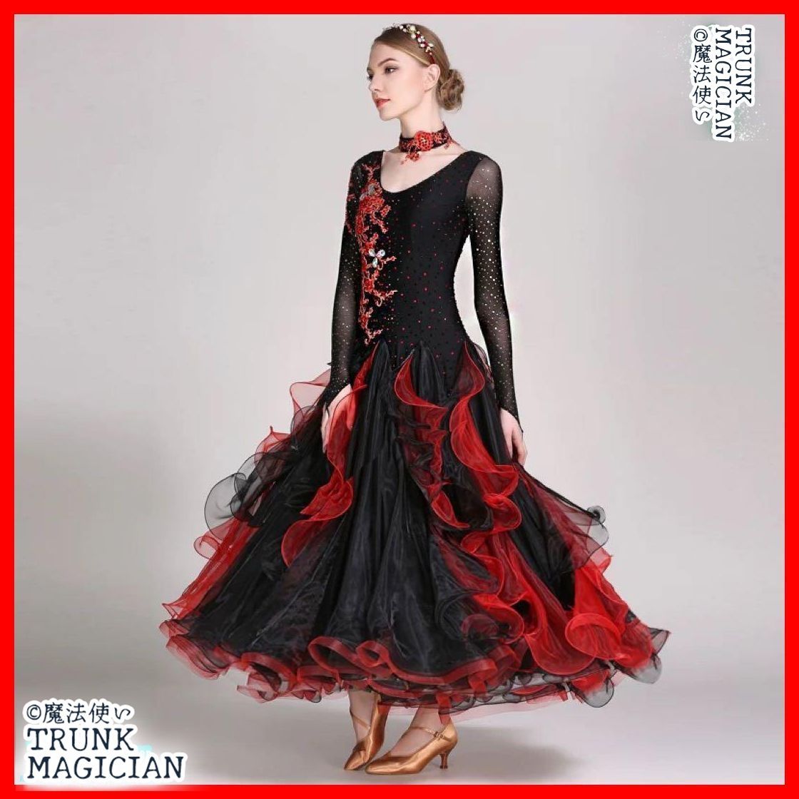 黒×赤で情熱的