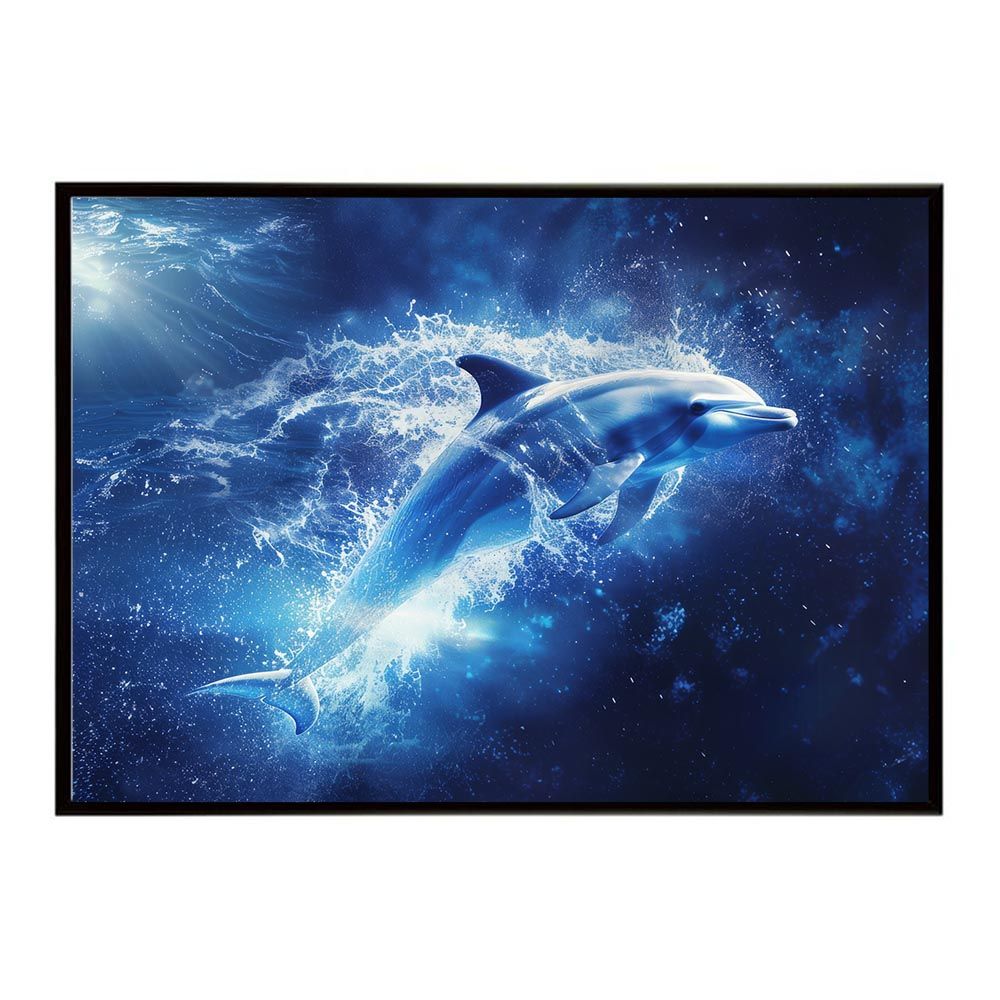 ブルーツリー A2サイズ（約42x59cm）】【lh-poster-6022】イルカ 海 ブルー