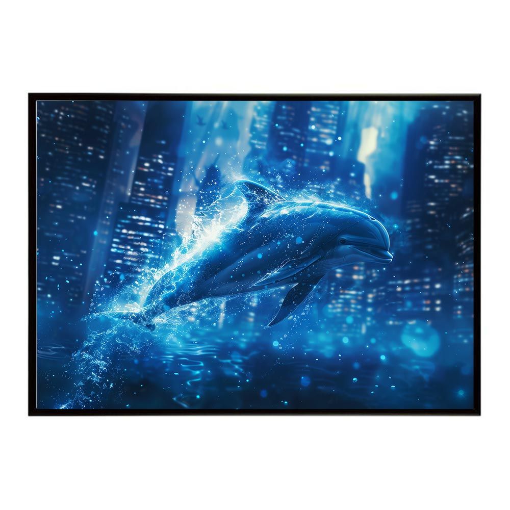 【SALE】土村芳さん掲載ページ（約A3サイズ） B1サイズ（約73x103cm）】【lh-poster-6027】イルカ 海 ブルー