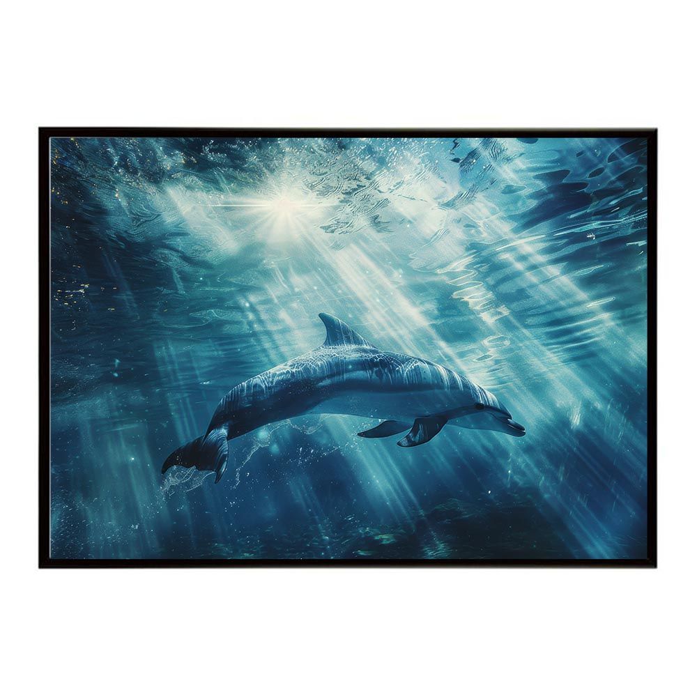 イルカポスター　額入り Amazon.co.jp: 絵画 イルカ 「海の歌」額入り 絵 寝室 壁 風水 アート