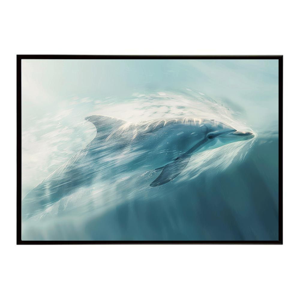 B2サイズ（約51x73cm）】【lh-poster-6053】イルカ 海 ブルー 購入