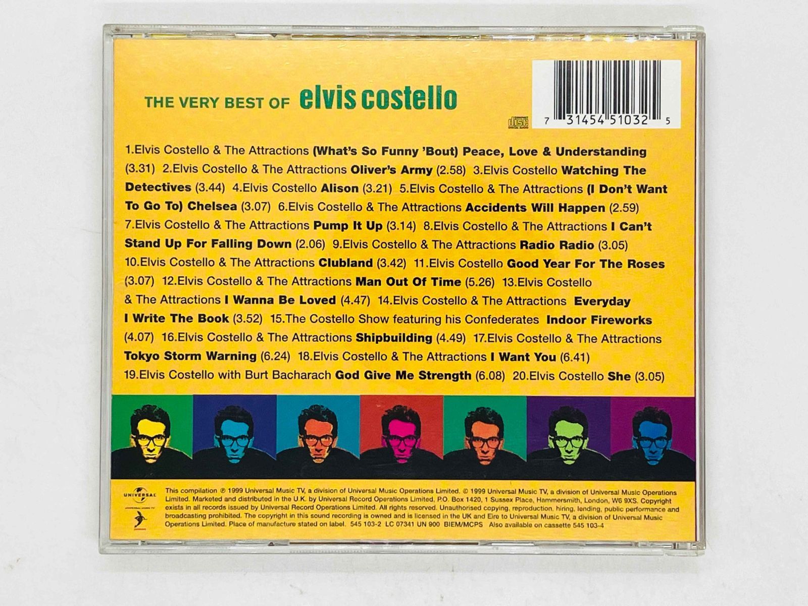 CD ベスト・オブ・エルヴィス・コステロ / THE VERY BEST OF elvis