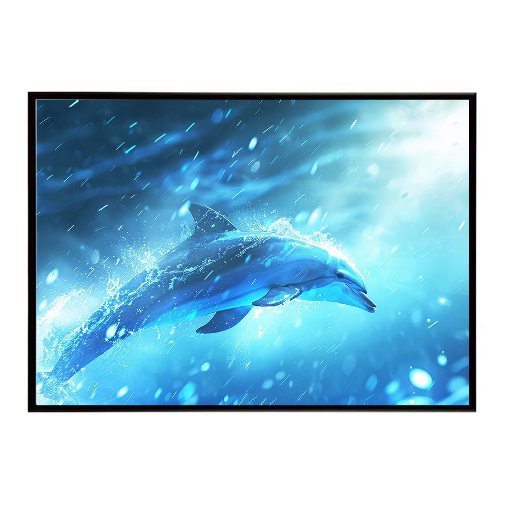 A1サイズ（約59x84cm）】【lh-poster-6090】イルカ 海 ブルー 注文