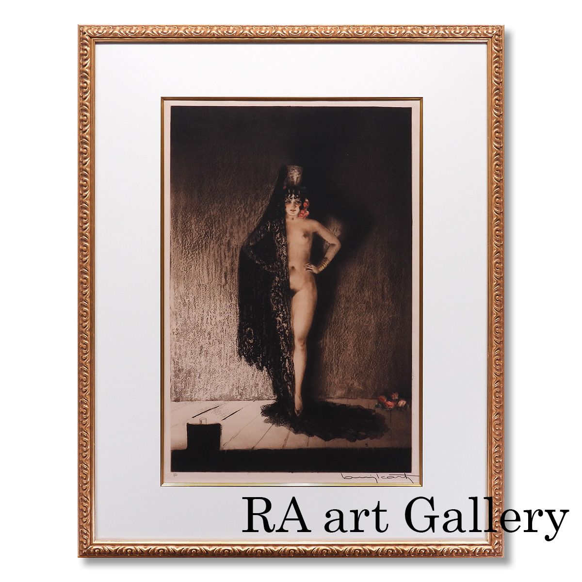 ルイ イカール コンチータ 人物画 女性像 美人画 裸婦 オペラ 舞台 作家直筆サイン 11日まで展示 版画 絵画 げ交渉