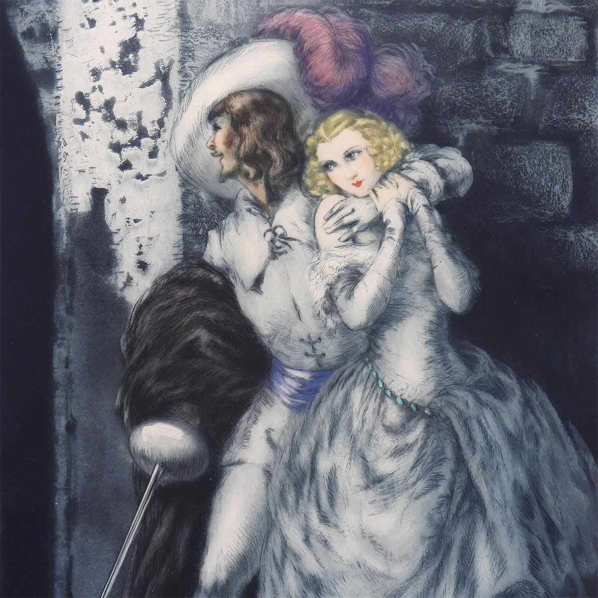 ルイ・イカール ダルタニアン 人物画 三銃士 舞台 劇 美人画 女性像