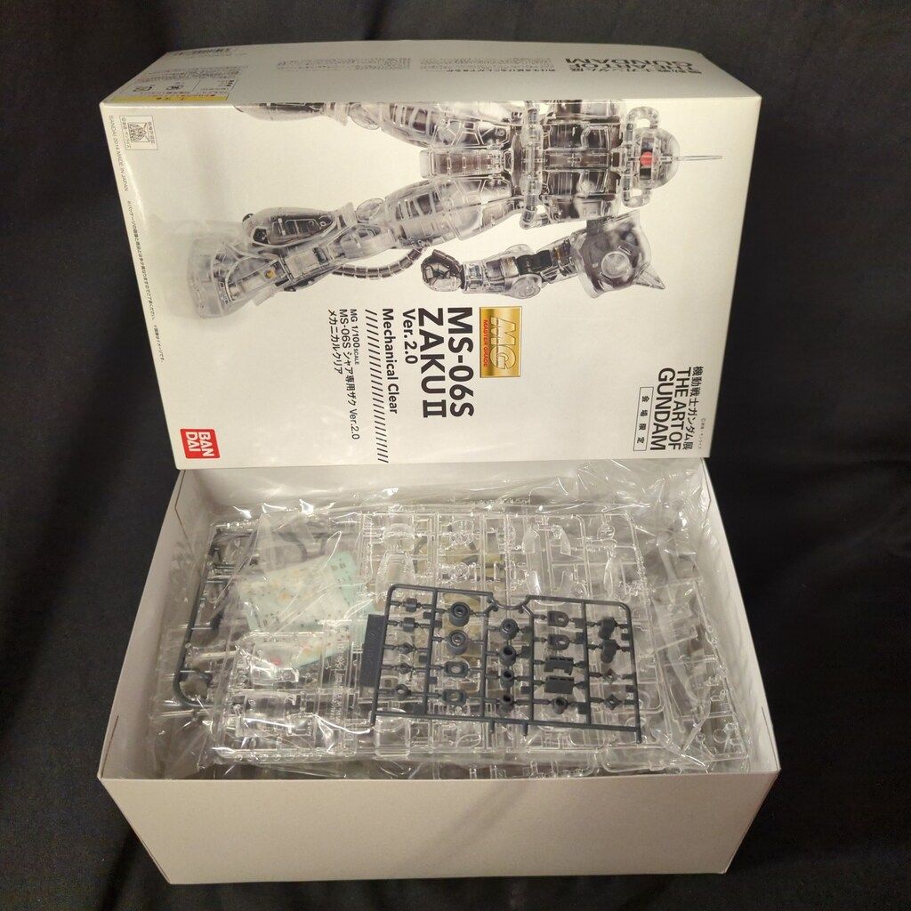 バンダイ MG 1 100 機動戦士ガンダム展 THE ART OF GUNDAM シャア ザクVer 2 0 メカニカルクリア 会場
