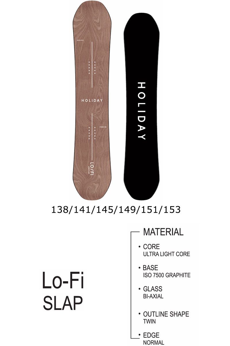 25-26 HOLIDAY ホリデー Lo-Fi SLAP ローファイスラップ メンズ レディース スノーボード グラトリ ジブ 板 2026