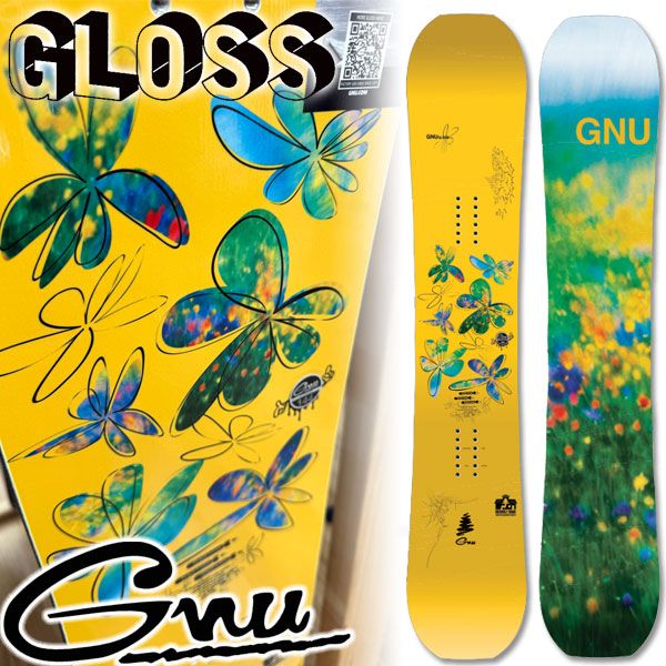 25-26 GNU グヌー GLOSS グロス レディース スノーボード パーク 板 2026