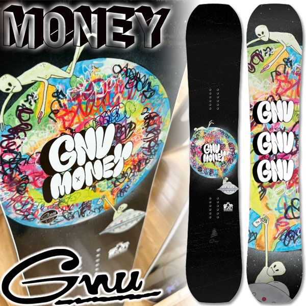 25 26 GNU グヌー MONEY マネー メンズ レディース スノーボード ジブ グラトリ 板 2026