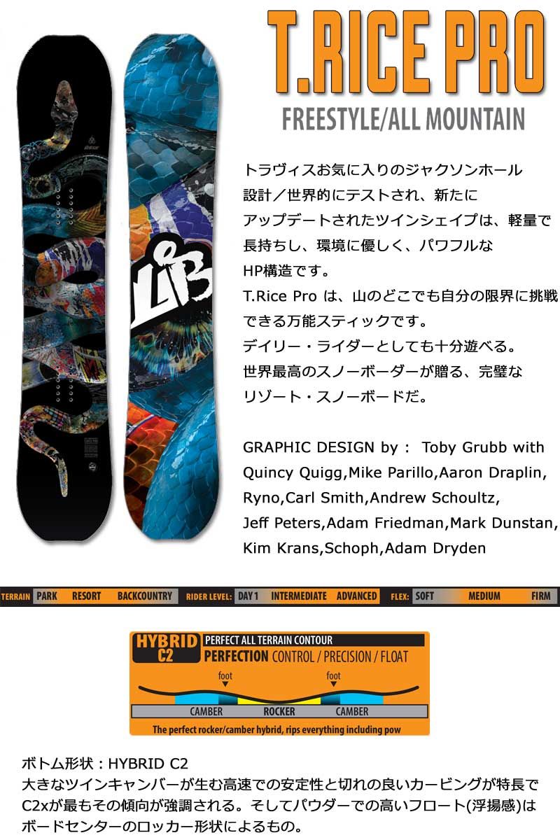 25-26 LIB TECH リブテック 20 th T.RICE PRO トラビスライスプロ メンズ スノーボード パーク カービング 板 2026