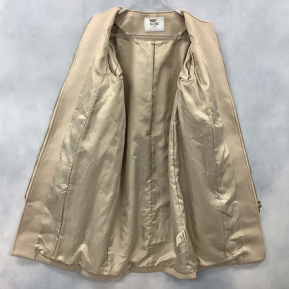 SLOBE IENA スローブイエナ ノーカラーコート HAMILTON LAMBSWOOL