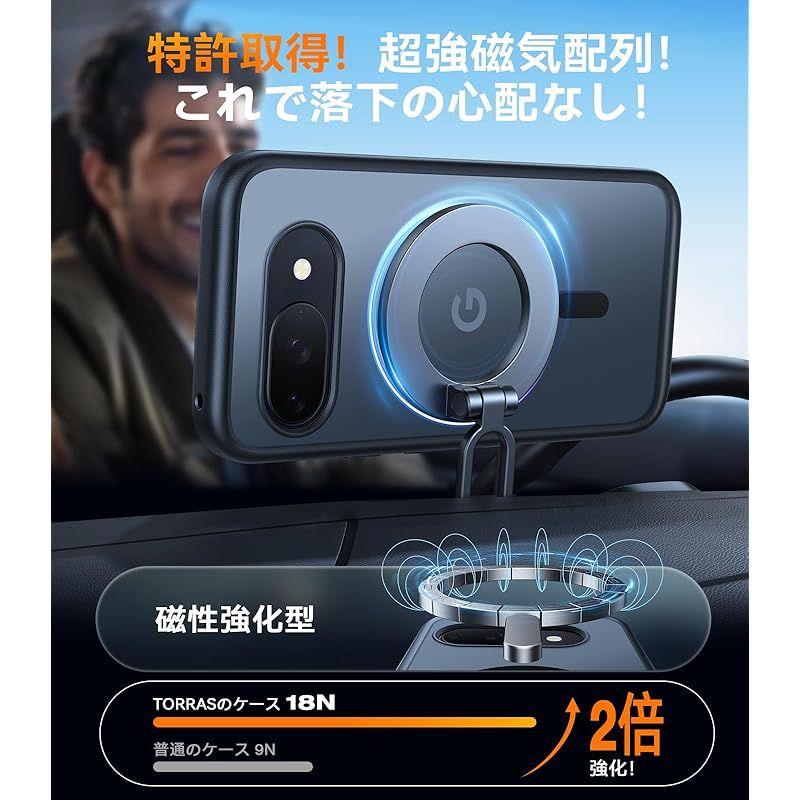 新品 TORRAS Google Pixel 9a 用 ケース米軍規格・Magsafe