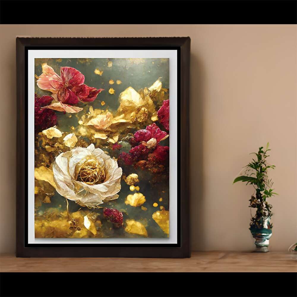 A3サイズ（約30×42cm）】【lh-poster-466】花 フラワー 北欧 豪華