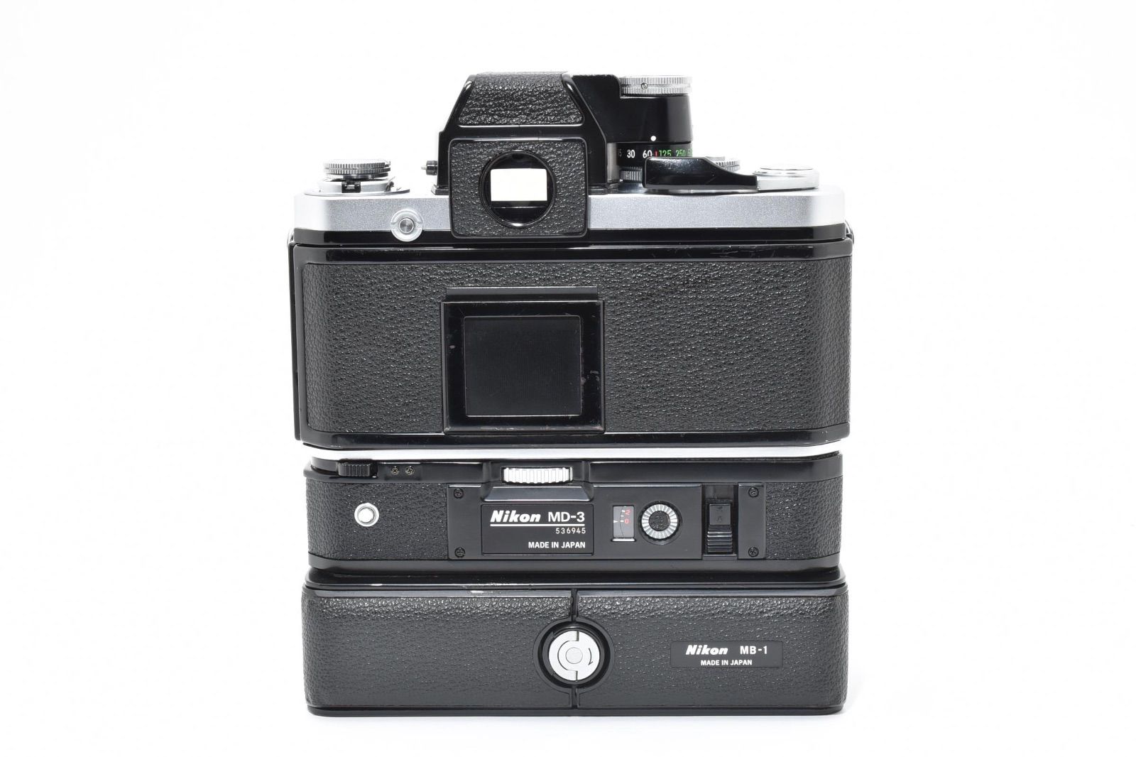  Nikon ニコン F 2 Photomic ＋ MD-3＆MB-1 フォトミック シルバー MF一眼レフフィルムカメラ モータードライブ付き ＃3519 一眼レフカメラ(フィルム) フィルムカメラ