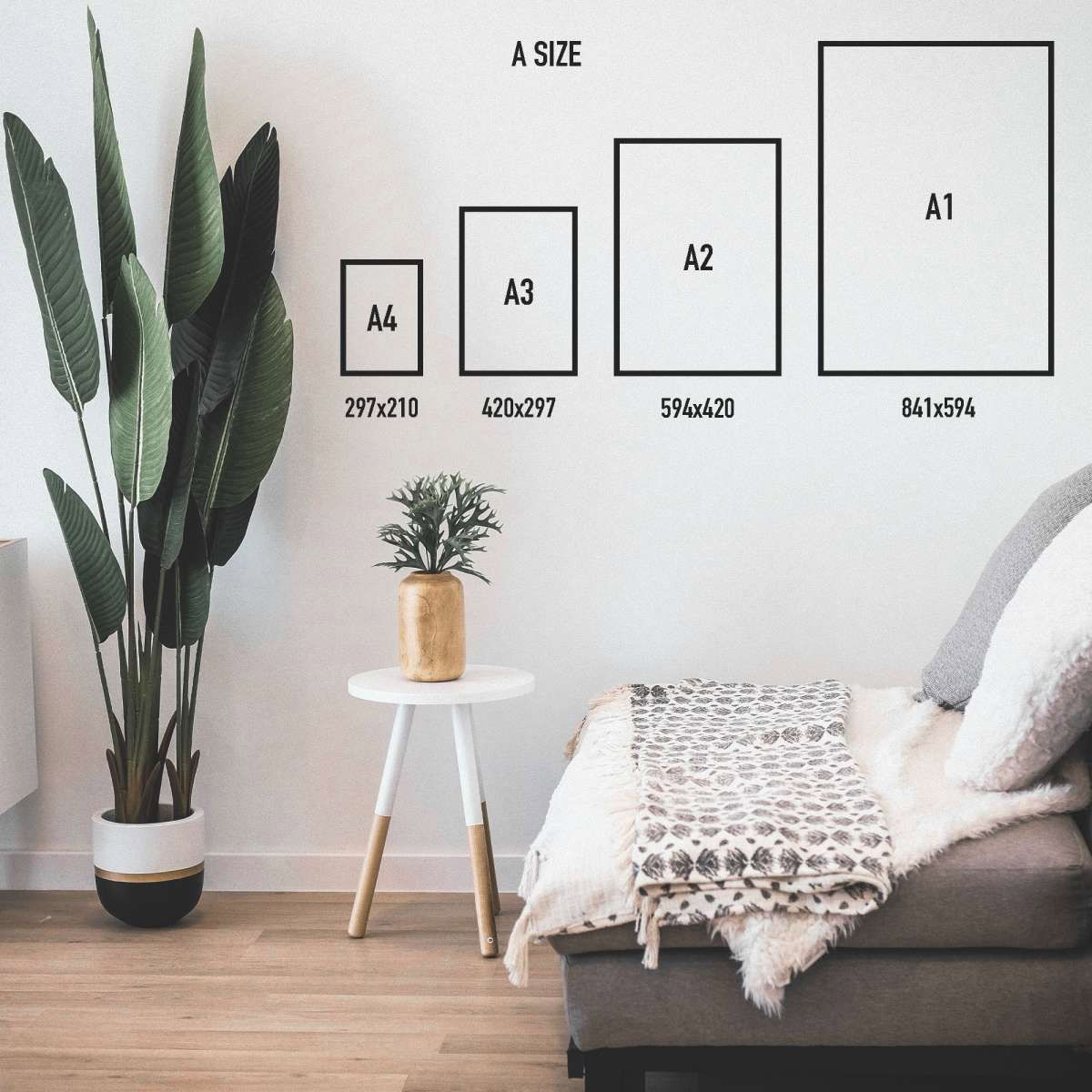 B2サイズ（約51x73cm）】【lh-poster-4679】植物 グリーン 葉っぱ 観葉